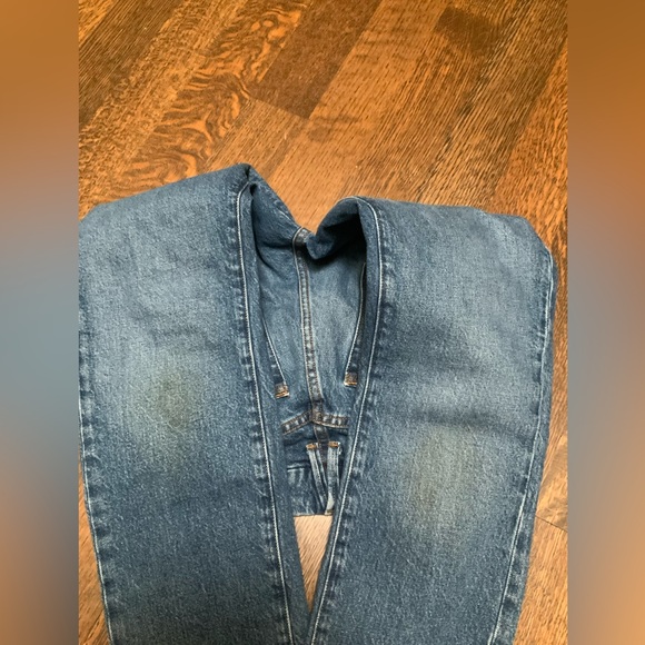 GOOD AMERICAN Good Classic Jeans High Rise Waisted Skinny Frayed Hem Size 28 - Picture 4 of 16